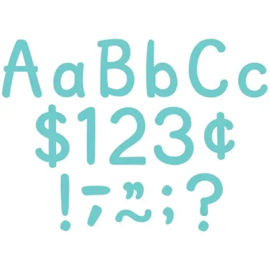 Teacher Created Resources&reg; Light Turquoise 4" Modern Classic Letters Combo Pack, Pack of 257 image {1}