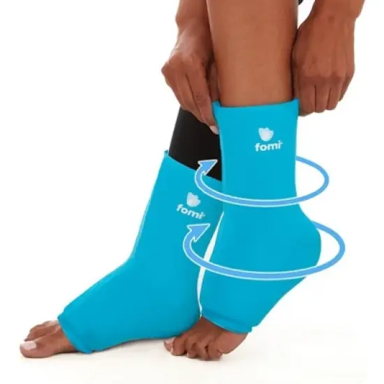 FOMI 2 Pack Hot Cold Ankle Foot Gel Ice Pack Wrap image {4}