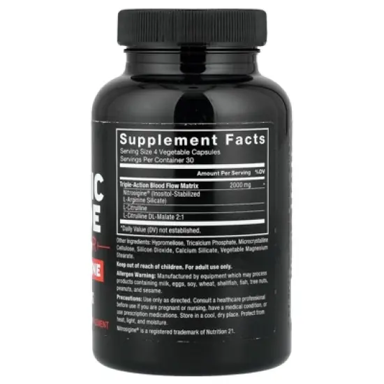 Force Factor Nitric Oxide Booster + L-Arginine, 120 Capsules image {1}