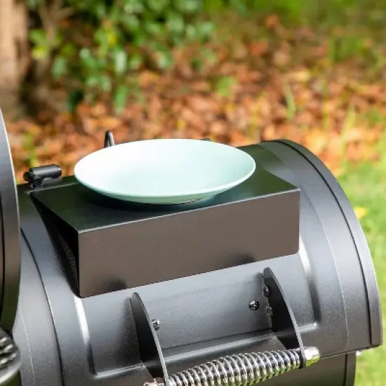 Captiva Designs E02GR016 16" Offset Charcoal Smoke - Black image {9}