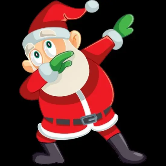 Women's Design By Humans Christmas Dabbing Santa Claus By GiftsIdeas Racerback Tank Top image {1}