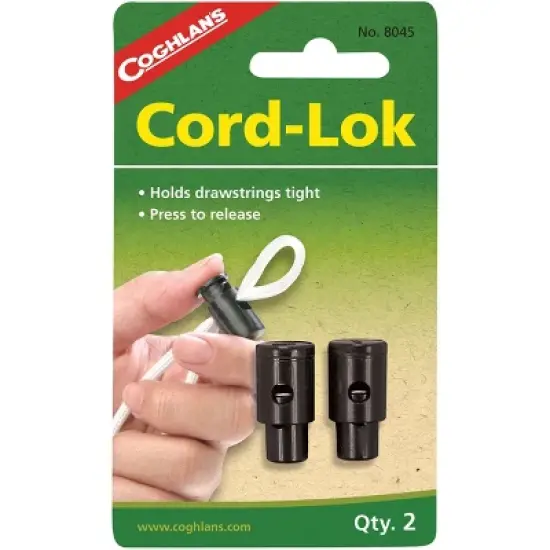 Coghlan's Cord-Lok (2 Pack), Holds Drawstrings Shoestrings Tight, Quick-Release image {1}