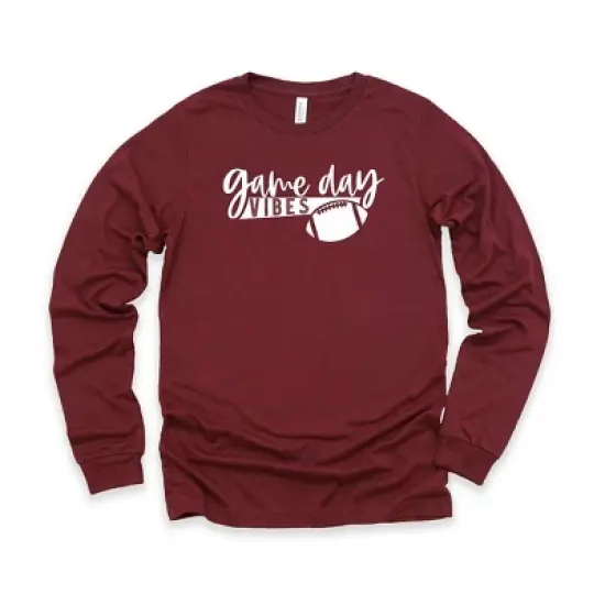 Simply Sage Market Game Day Vibes Long Sleeve Graphic Tee image {3}