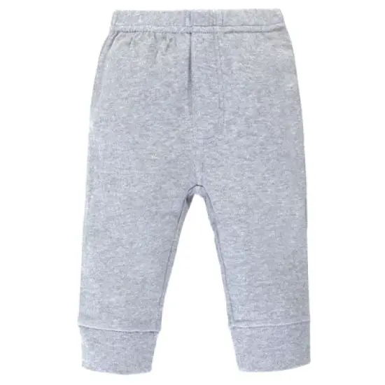 Touched by Nature Baby and Toddler Boy Organic Cotton Pants 4pk, Blue Gray image {5}