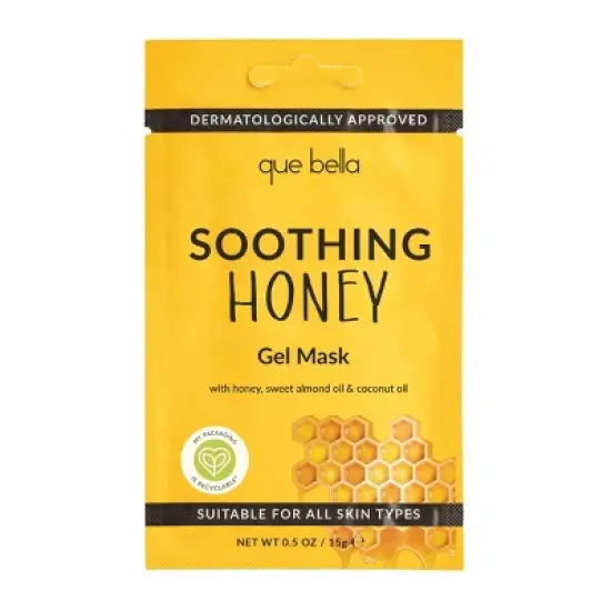 Que Bella Soothing Honey Gel Mask - 0.5oz image {5}