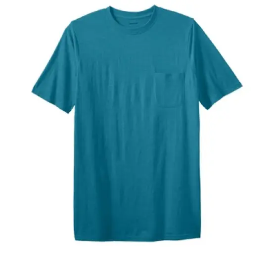 KingSize Men's Big & Tall Shrink-Less&trade; Lightweight Longer-Length Crewneck Pocket T-Shirt image {22}