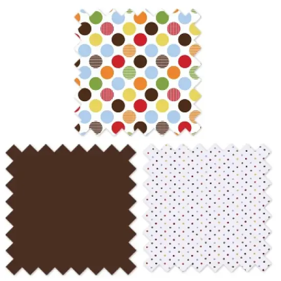 Bacati - Baby & Me Changing Pad Cover image {8}