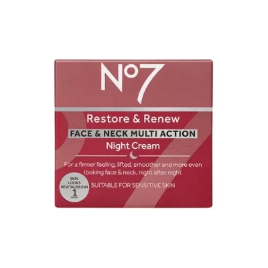 No7 Restore & Renew Multi Action Face & Neck Night Cream - 1.69 fl oz image {3}