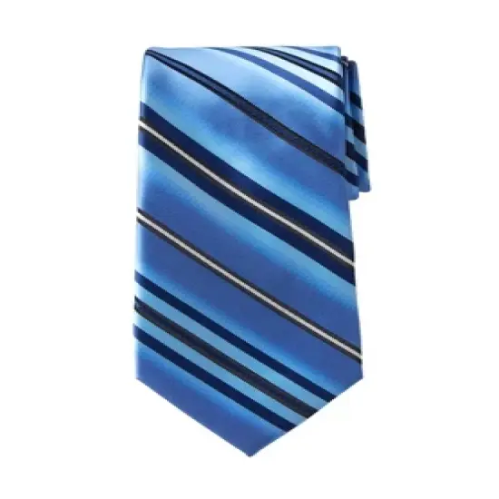 KS Signature by KingSize Men's Big & Tall  Classic Stripe Tie Necktie image {10}