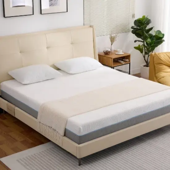 Vipbear Firm Memory Foam Mattress  12 Inch,Mattresses in a Box for Back Pain Relief, Firm Foam image {8}