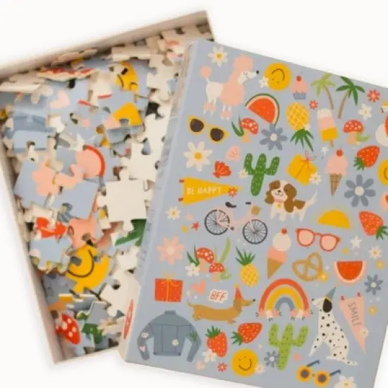 Pippi Post Rainbows Dogs & Happiness Jigsaw Puzzle - 300pc image {1}