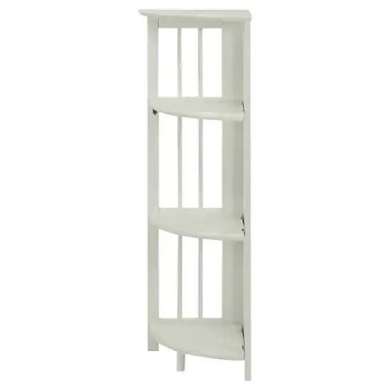 38" Folding 4 Tier Corner Shelf - Flora Home image {7}