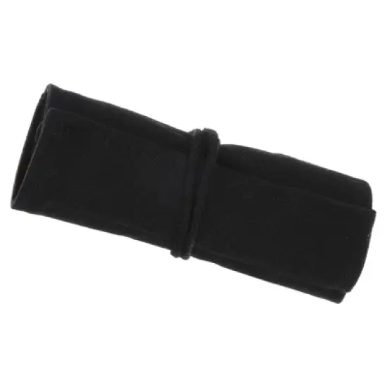 Unique Bargains Handmade Roll-Up Pencil Case Black image {7}