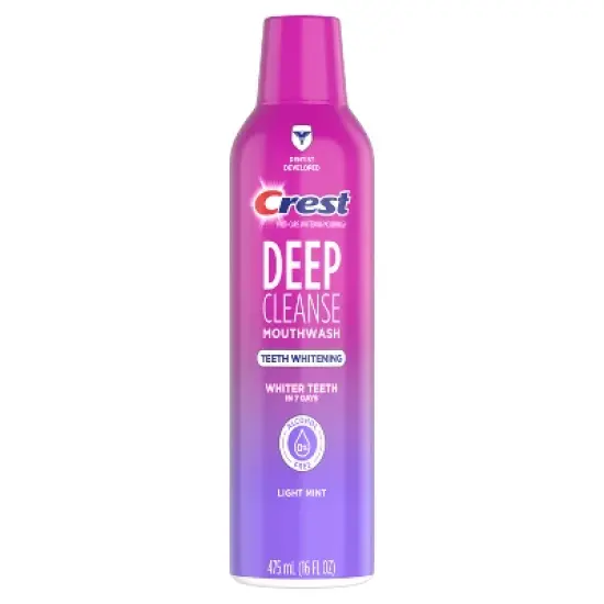 Crest Deep Cleanse Teeth Whitening Mouthwash - Light Mint - 475ml image {8}