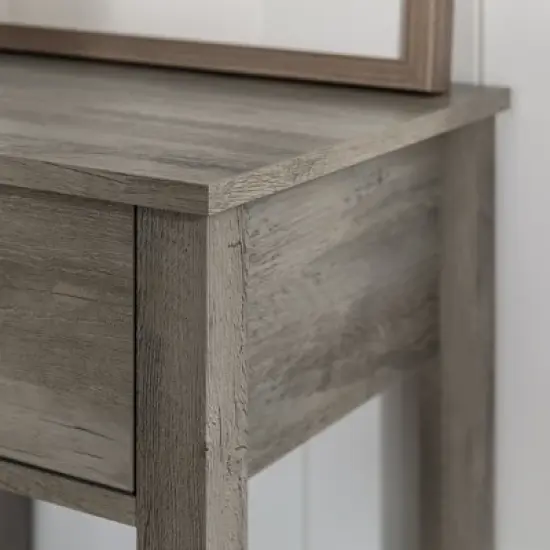 June Rustic Transitional Square Nightstand with Lower Shelf   - Saracina Home image {10}