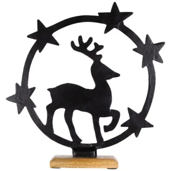 Northlight Star Bright Metal Reindeer Christmas Decoration - 12" image {5}