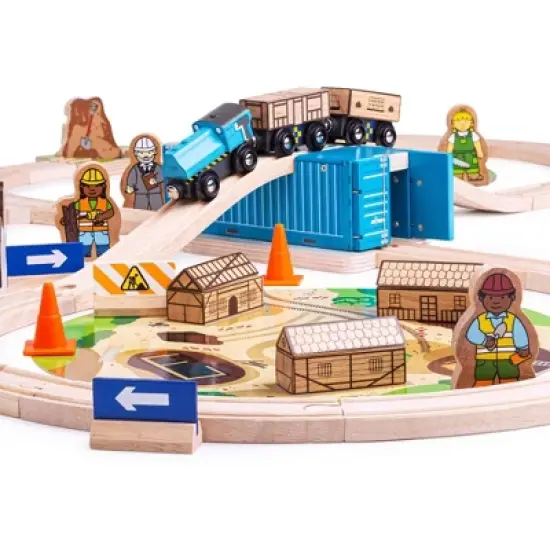 Bigjigs Rail Construction Train Set image {2}