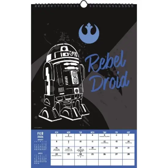 Star Wars 2026 11"x17.2" Oversized Calendar image {2}