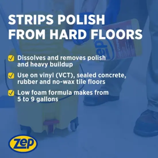 ZEP Zep Heavy-Duty Floor Stripper Concentrate &ndash; Removes Heavy Polish Buildup &ndash;- 5 Gallon (Case of 1) image {2}