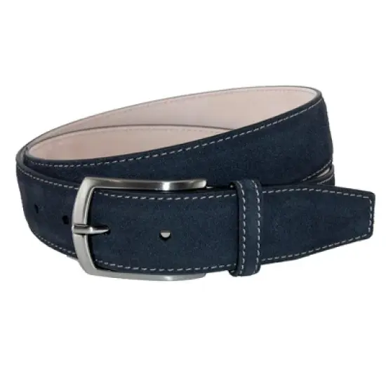 CrookhornDavis Men's Monza Suede Belt with Contrast Stitch image {7}