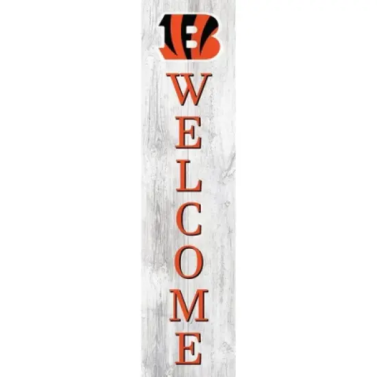 NFL Cincinnati Bengals 48" Welcome Leaner image {3}