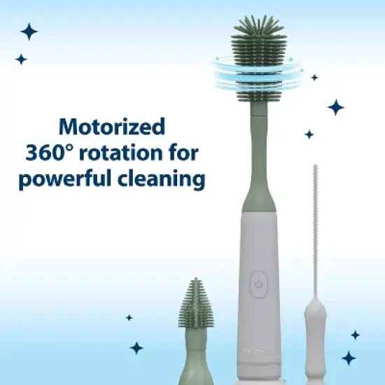 Dr. Brown's Electronic Baby Bottle Brush Cleaning Set - 3pk image {2}
