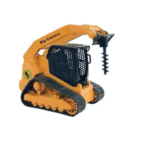 Big Country Toys 1/20 Track Skid Steer w/ Attachments & Flatbed Gooseneck Trailer 450 image {1}