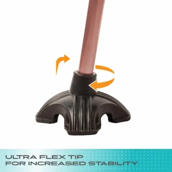 Stander Wonder Cane, Folding Walking Cane for Seniors with Flexible Quad Tip image {3}