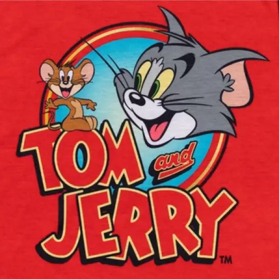 TOM and JERRY Looney Tunes Pajama Shirt and Shorts Sleep Set Little Kid to Big Kid image {4}
