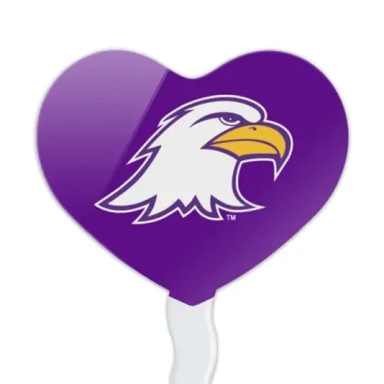 Ashland University Primary Logo Heart Love Cupcake Picks Toppers Decoration Set of 6 image {1}