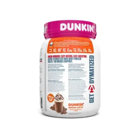 Dymatize 100% Whey Isolate Protein Powder - Dunkin Mocha Latte - 20 Serve image {1}
