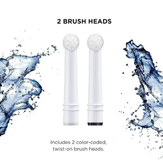 Interplak by Conair OptiClean Replacement Brush Heads, 2 Count
Interplak by Conair OptiClean Replacement Brush Heads, 2 Count image {2}