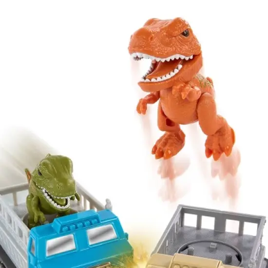 TERRA by Battat Remote Control Bumper Cars Set - Dinosaur: Educational Motorized Toys for Kids, Infrared Play Vehicles image {9}