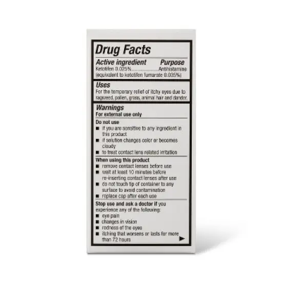 Eye Itch Relief Drops - 0.17 fl oz - up&up&trade; image {7}