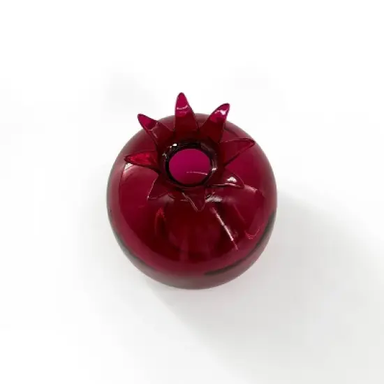 Novelty Glass Bud Vase Burgundy - Bullseye's Playground&trade; image {2}