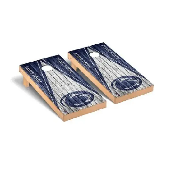 NCAA Penn State Nittany Lions Premium Cornhole Board Triangle Weathered Version image {1}
