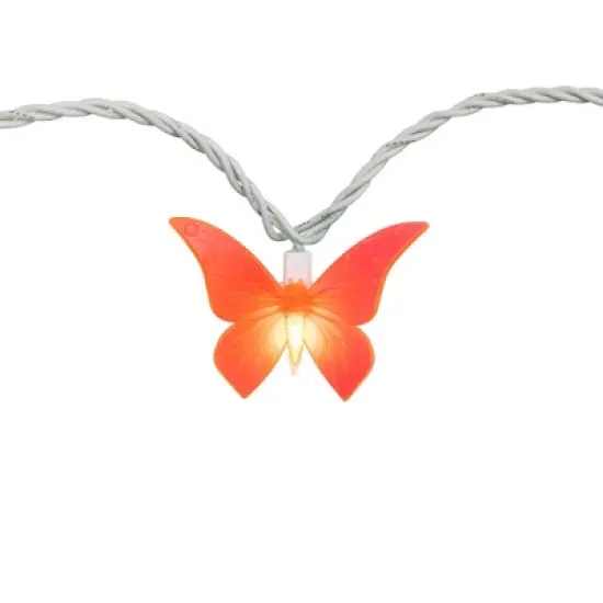 Northlight 10-Count Summer Butterfly Outdoor Patio String Light Set - 9ft - White Wire image {7}