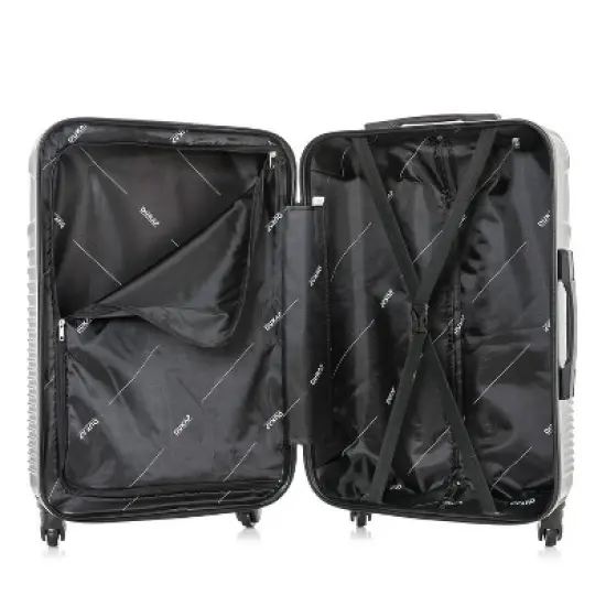 DUKAP Inception Lightweight Hardside Medium Checked Spinner Suitcase image {3}