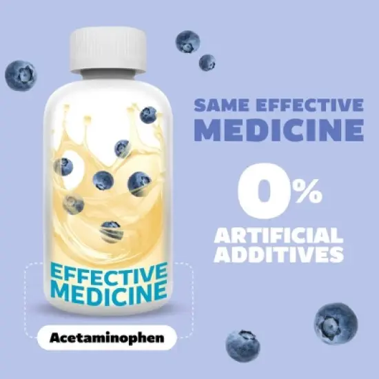 Genexa Infant's Acetaminophen Pain and Fever - Blueberry Liquid - 2 fl oz image {2}