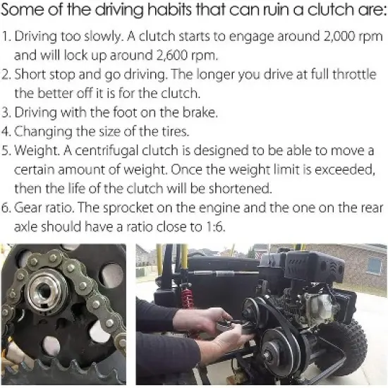 LotFancy Go Kart Clutch 3/4 Bore 12T for #35 Chain, Predator 212 Engine Centrifugal Clutch image {5}