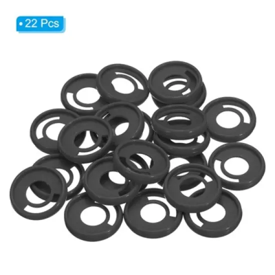 Unique Bargains Plastic DIY Notebook Planner Round Book Binding Discs 22 Pcs image {2}