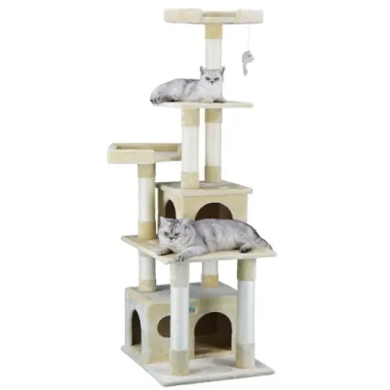 Go Pet Club 67" Classic Cat Tree Condo Furniture with Sisal Scratching Posts F204 image {3}