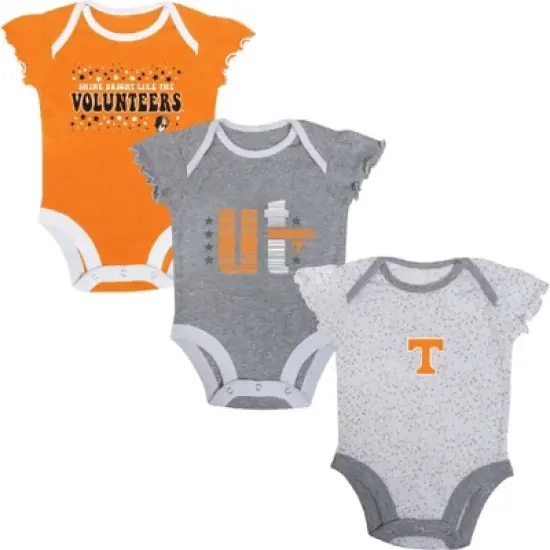 NCAA Tennessee Volunteers Infant Girls' 3pk Bodysuit image {4}