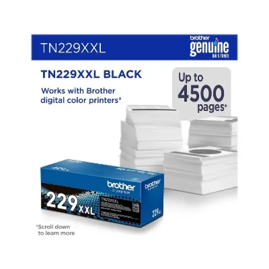 Brother TN229XXL Black Super High Yield Toner Cartridge (TN229XXLBK) image {1}