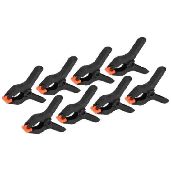 Unique Bargains Plastic Flexible Anti-slip DIY Project Craft Spring Clamps 8 Pcs image {6}