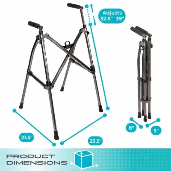 Stander Wonder Walker Lite, Lightweight Folding Walker for Seniors without Wheels image {7}