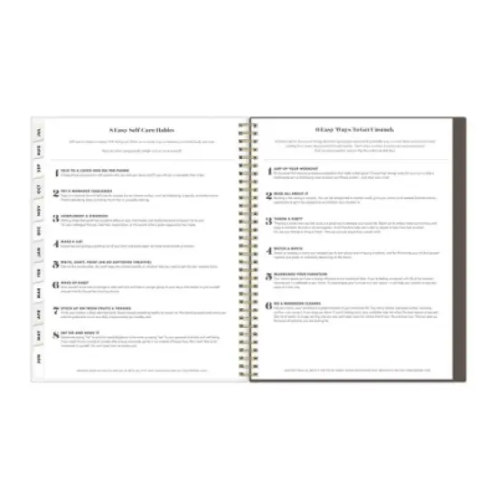 The Everygirl X Day Designer 2024-25 Weekly/Monthly Planner 11"x8.5" Wirebound Frosted Cover Senegal Tan: Adult Stationery, Tabs image {12}