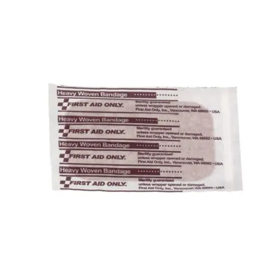 First Aid Only Tan Fabric Adhesive Bandage Sterile 2 x 3" 10 per Box image {2}