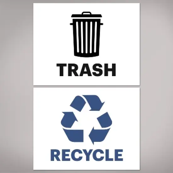 Avery Recycle and Trash Stickers, 8-1/2" x 11", 2 Total image {6}