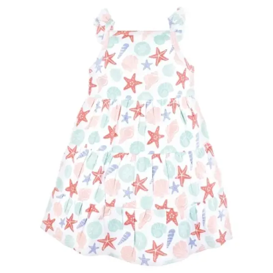 Hudson Baby Girl Cotton Dresses, Multicolor Sea Shells image {3}